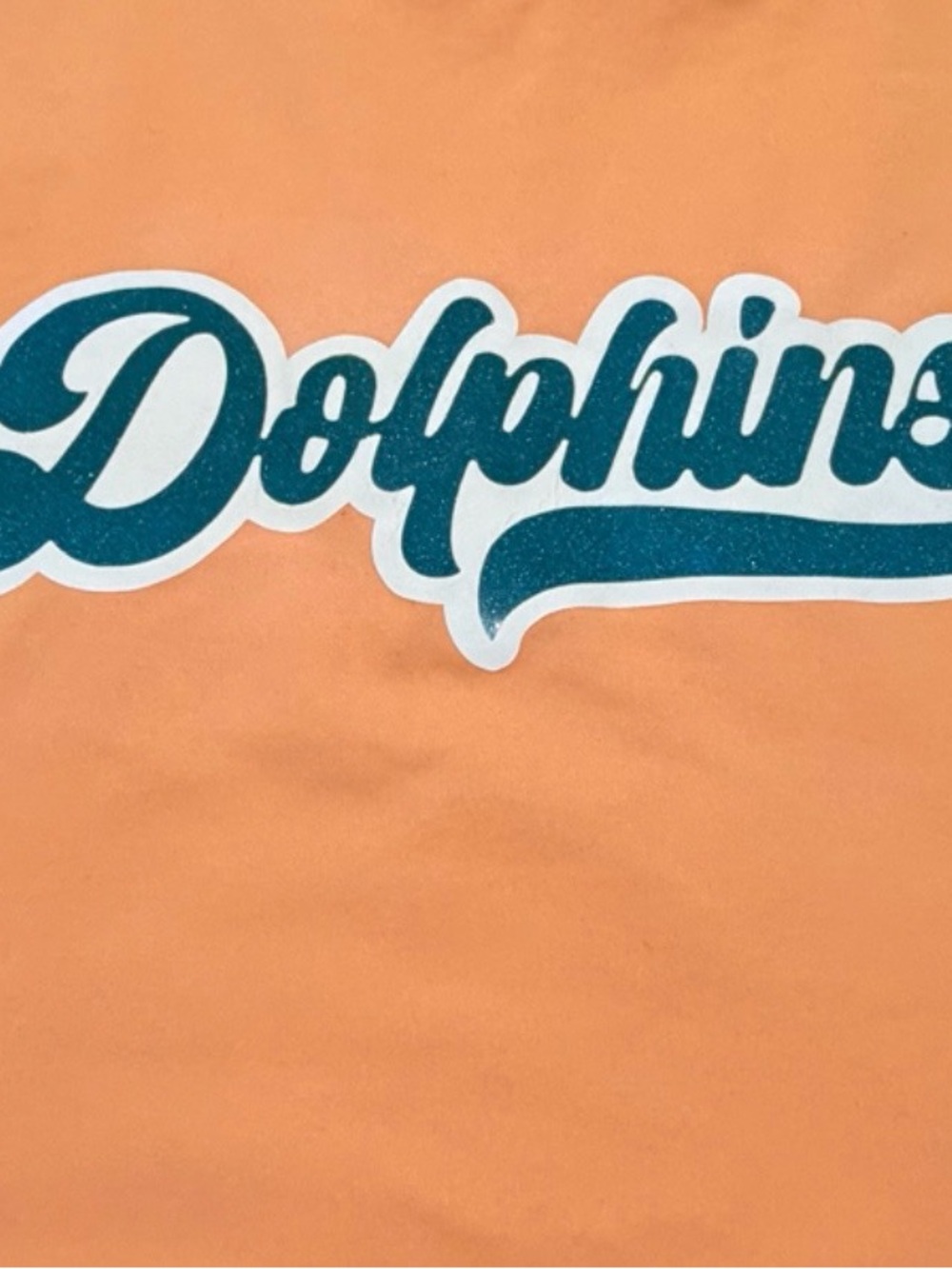 REORIA Miami Dolphins “Fins Up” Graphic Crop Tank Top-Women’s L-GAMEDAY Football - Picture 4 of 8